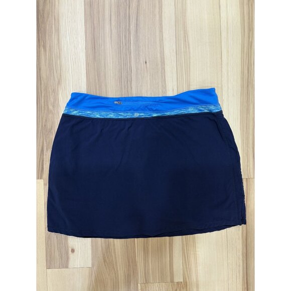 Tangerine L Blue Banded Waist Stretch Skort With Inner Shorts - Picture 3 of 3